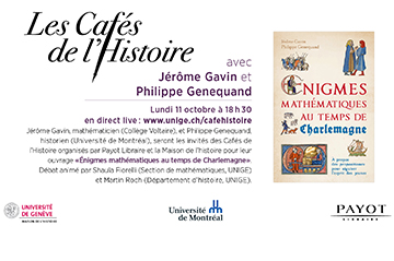 Join us live online to discuss «  Énigmes mathématiques au temps de Charlemagne »