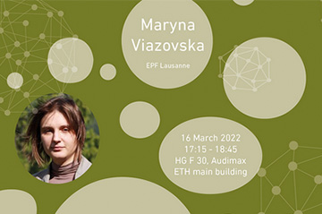 Alice Roth lecture with Maryna Viazovska