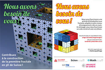 We need you to build the first ever Menger Sponge in Switzerland!