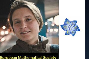 Maryna Viazovska (EPFL) receives 2020 European Mathematical Society Prize